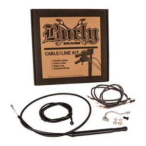 Burly Burly, Apehanger Cable/Line Kit 16". Black