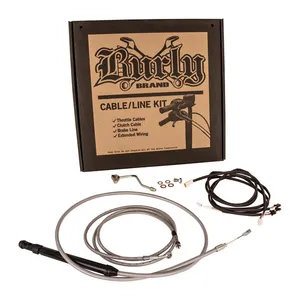 Burly Burly, Apehanger Cable/Line Kit 18". Stainless Steel