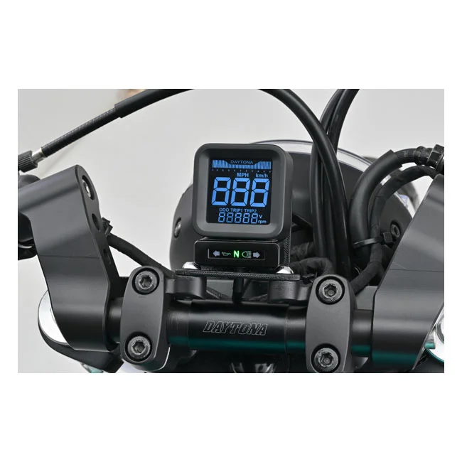 Daytona Cube digital Speedometer/Tachometer. Black