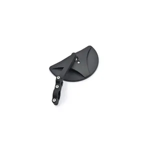 Daytona Daytona, clamp-on D-Mirror-19 Half Moon. Black. L&R