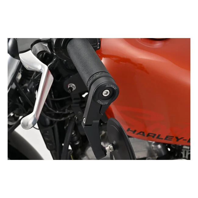 Daytona Bar end mirror adaptor set. Black