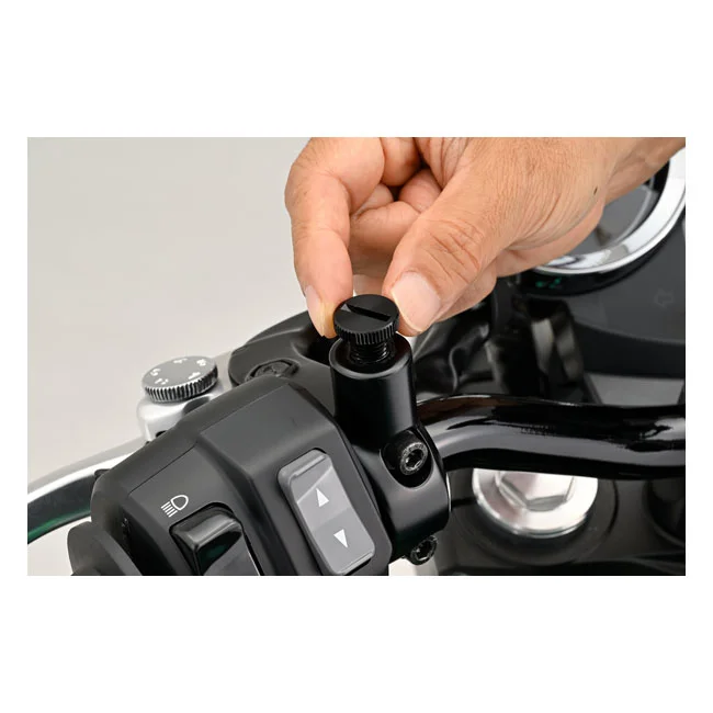 Daytona Mirror hole plug. Black. RHT