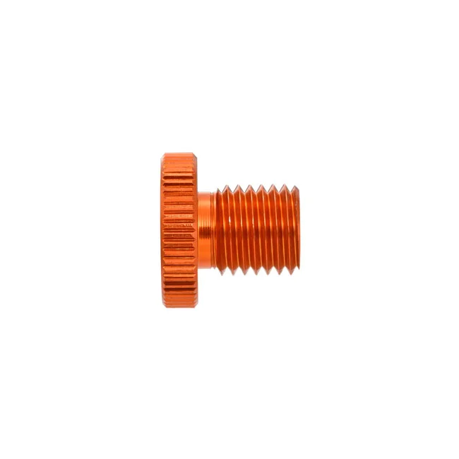 Daytona Mirror hole plug. Orange. RHT