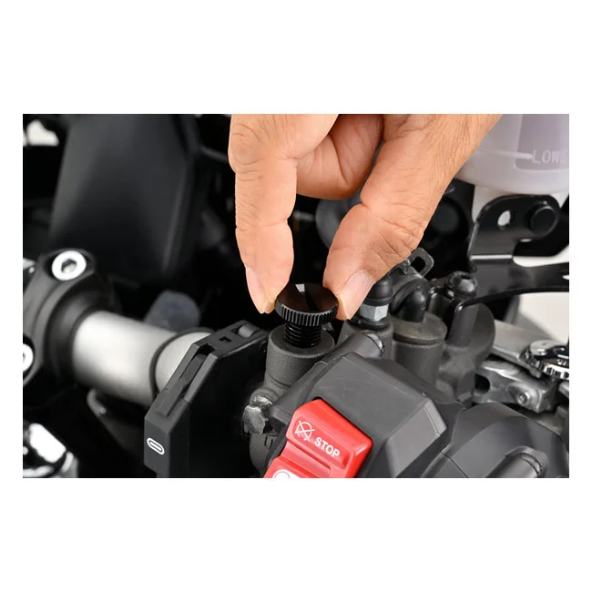 Daytona Mirror hole plug. Black. LHT