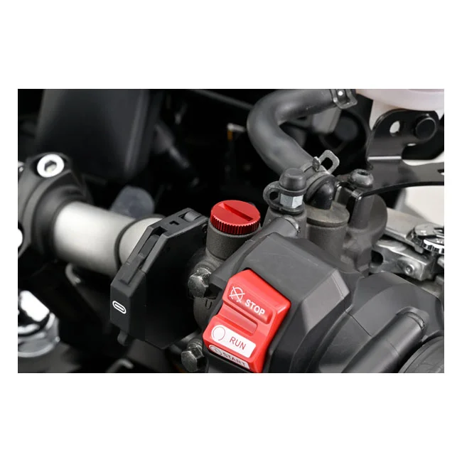 Daytona Mirror hole plug. Red. LHT