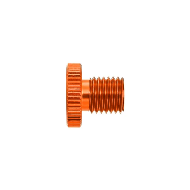Daytona Mirror hole plug. Orange. LHT