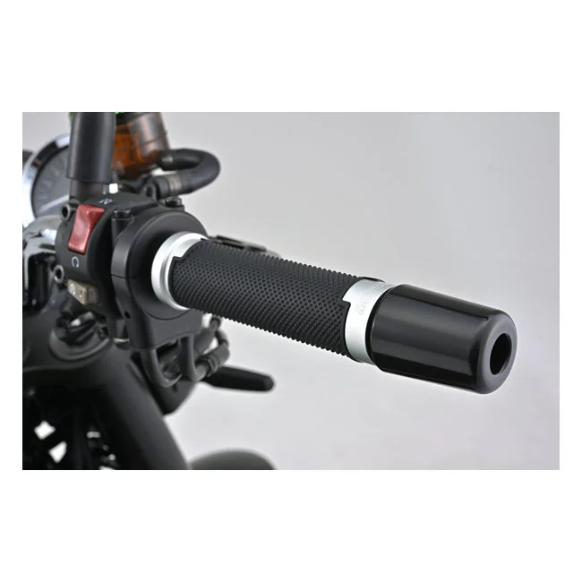 Daytona Base grip set. Black / Silver
