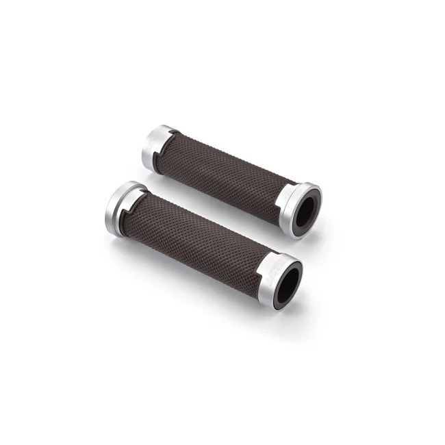 Daytona Base grip set. Brown / Silver