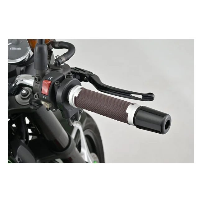 Daytona Base grip set. Brown / Silver