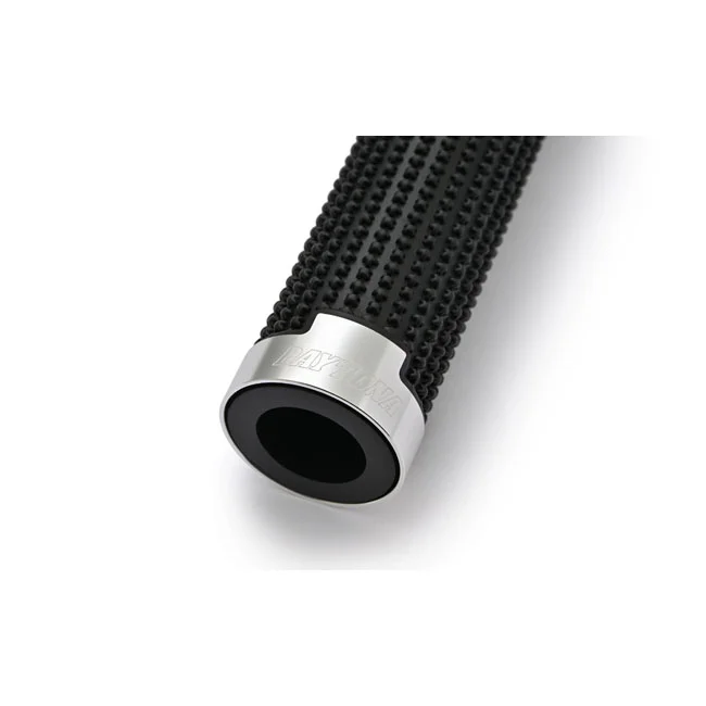 Daytona Cross grip set. Black/silver