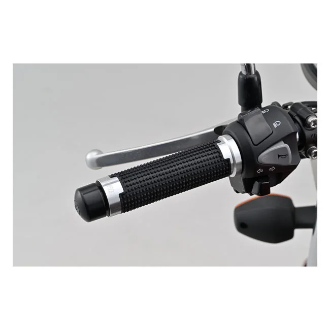 Daytona Cross grip set. Black/silver