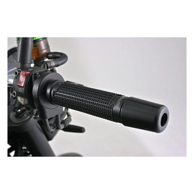 Daytona Cross grip set. Black/silver