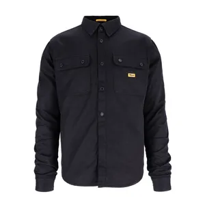 Roeg Roeg Chris wax overshirt black