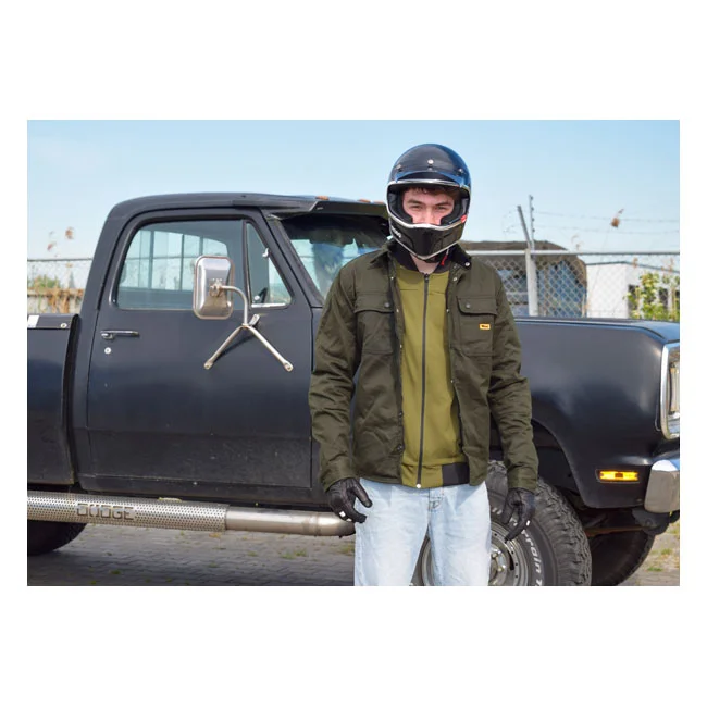 Roeg Chris wax overshirt army