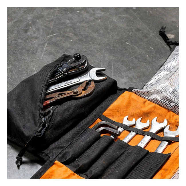 Biltwell Exfil-0 2.0 tool roll. Black/orange