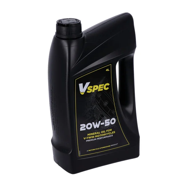Vspec 20W50 (mineral) motor oil. 4 liter bottle
