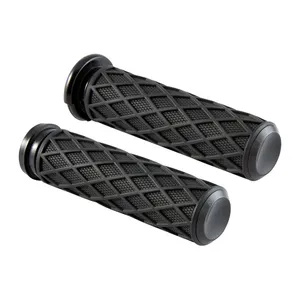 Arlen Ness Arlen Ness, Diamond handlebar grip set. Black