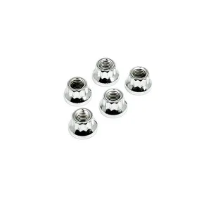 Gardner-Westcott Chrome 12 point nut, 1/4-28