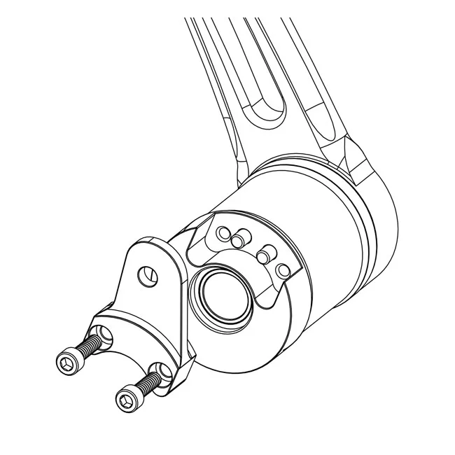 Arlen Ness Ness, brake arm adapter. Black