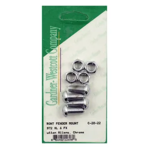 Gardner-Westcott GW, front fender mount kit. Chrome