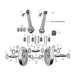 Samwel Nut, crankpin. 37-73 45" Flathead