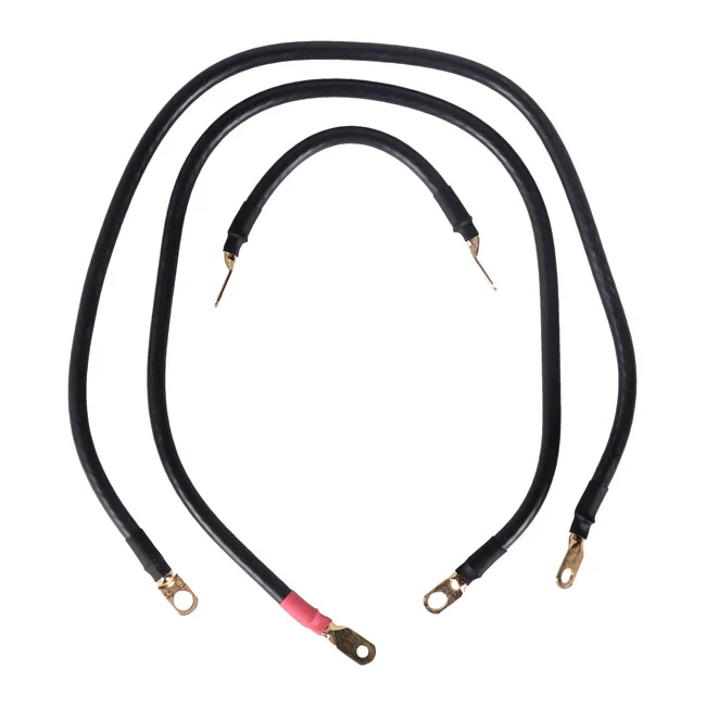 Jims Superflex battery cable set. 9", 30", 30"