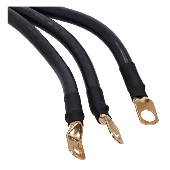 Jims Superflex battery cable set. 9", 30", 30"