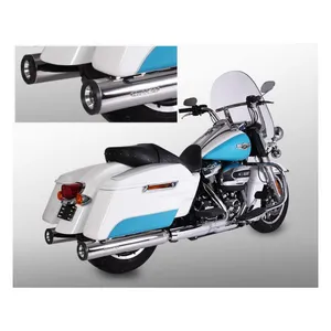 Miller Exhaust Miller, Airlington 114" slip-on mufflers. Euro 4. Polished