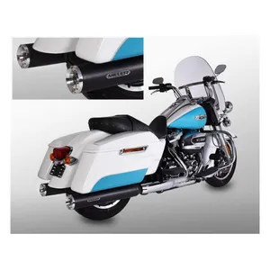 Miller Exhaust Miller, Airlington 114" slip-on mufflers. Euro 4. Black