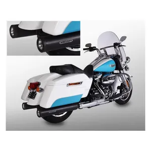 Miller Exhaust Miller, Airlington 114" slip-on mufflers. Euro 4. Black