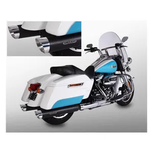 Miller Exhaust Miller, Airlington 114" slip-on mufflers. Euro 4. Black