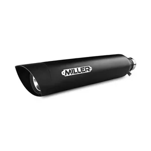 Miller Exhaust Miller, Montana II slip-on mufflers. Euro 4. Matte black