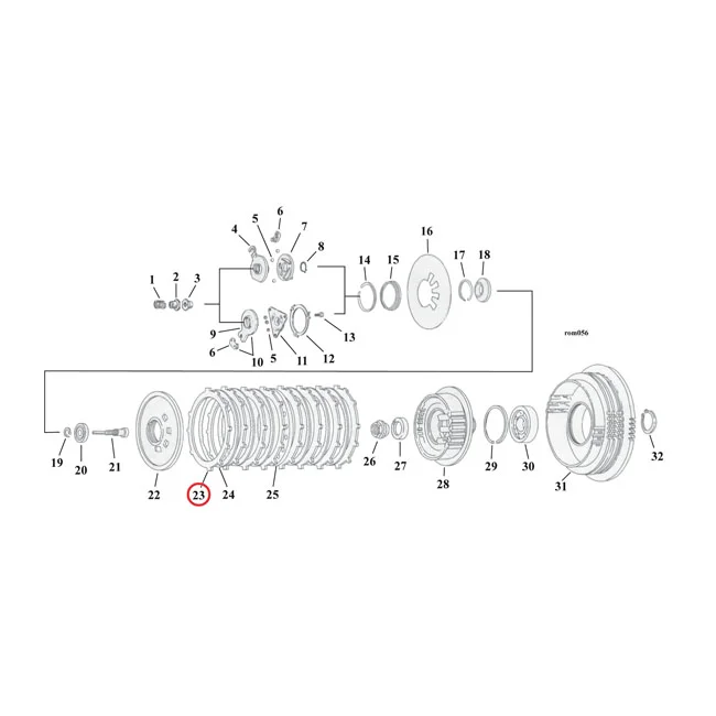 Alto 90-22 Red Eagle clutch plate set. Friction - 37911-90