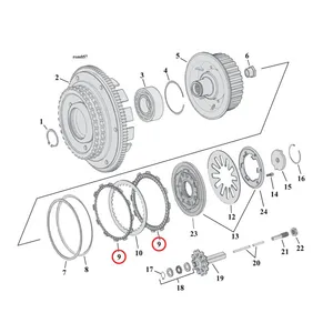 Alto Alto, 98-17 Aramid clutch plate set. Friction