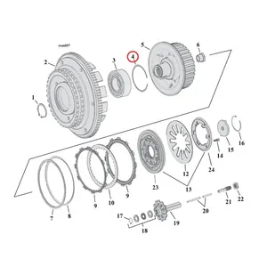 MCS Retaining ring, clutch bearing