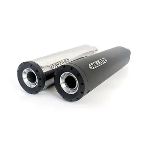 Miller Exhaust Miller, Independence slip-on mufflers. Euro 4. Matte black