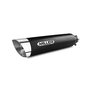 Miller Exhaust Miller, Silverado III slip-on mufflers. Euro 4. Matte black