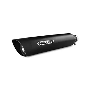 Miller Exhaust Miller, Silverado III slip-on mufflers. Euro 4. Matte black