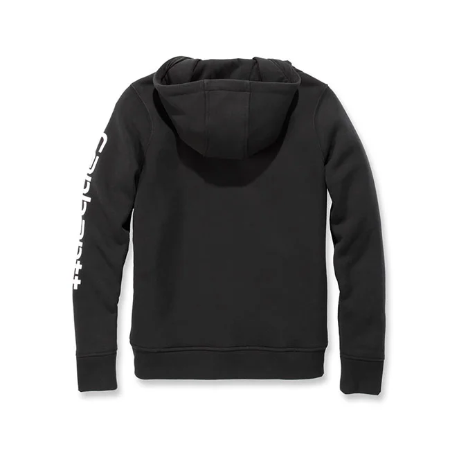 Carhartt Logo Sleeve female hoodie black