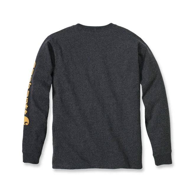 Carhartt Sleeve logo long sleeve carbon heather