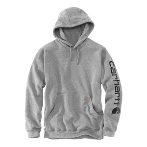 Carhartt Carhartt Sleeve Logo hoodie gray/black