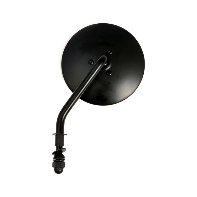 MCS 4" round custom mirror, left. Black - 980485