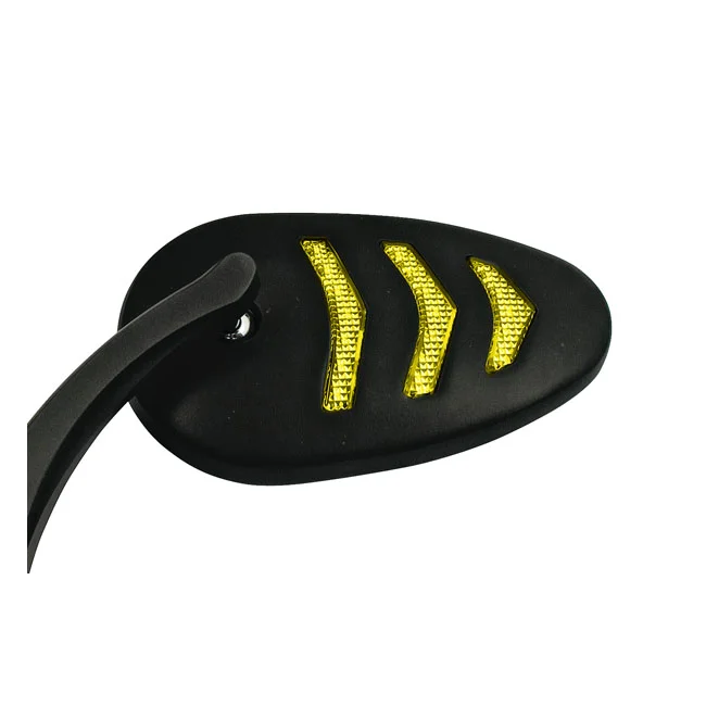 MCS LED billet turn signal mirror set. Black - 980745