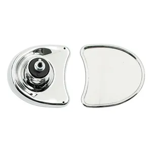 MCS Touring fairing mount mirror kit. Single vision, chrome