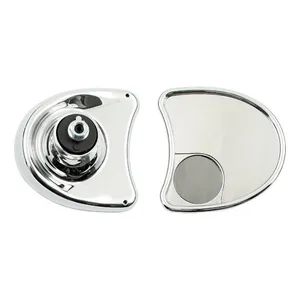 MCS Touring fairing mount mirror kit. Dual vision, chrome