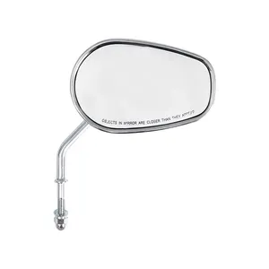 MCS Riptide tapered mirror set, short stem. Chrome