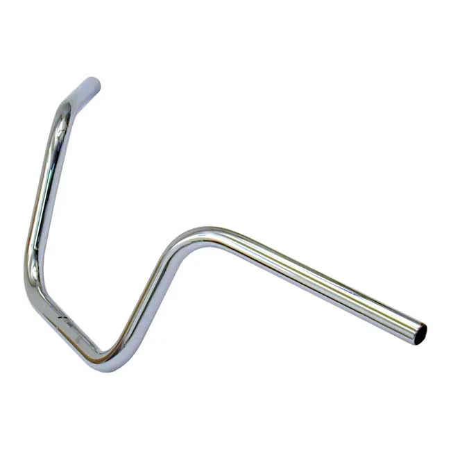 TRW 1" Apehanger handlebar. Chrome 10" rise ABE