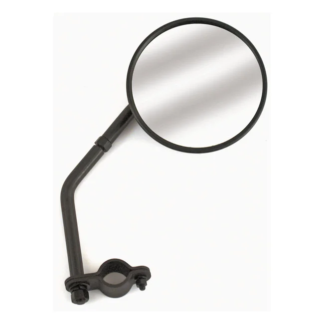 Samwel Reproduction sidevalve mirror. Black, long stem - 11350-41M