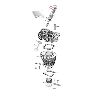 MCS Upper valve spring collar set. steel. std