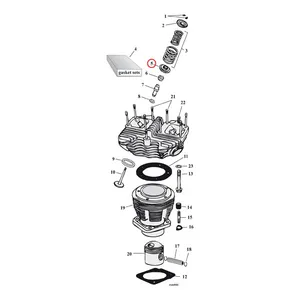 MCS Lower valve spring collar set. steel. std